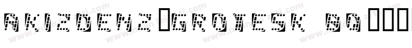 akizdenz-grotesk bq字体转换